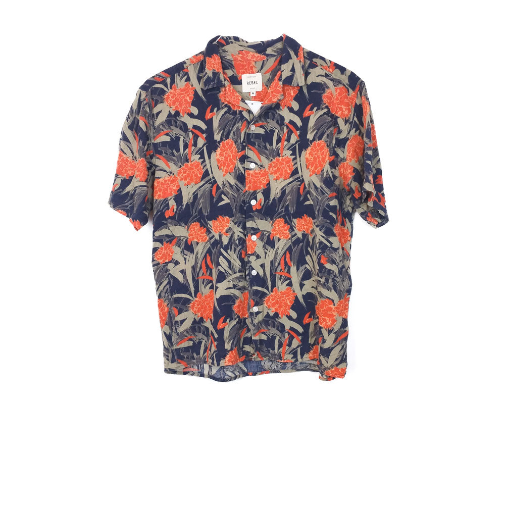 VIN-SHI-35008 Vintage πουκάμισο hawaiian style M