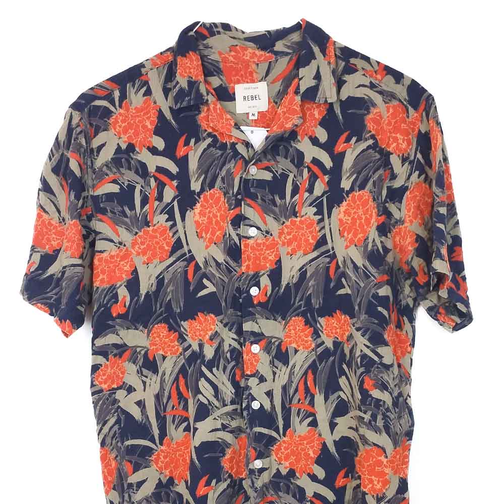 VIN-SHI-35008 Vintage πουκάμισο hawaiian style M