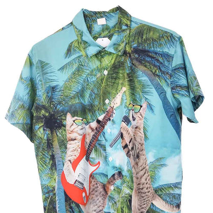 VIN-SHI-35016 Vintage πουκάμισο hawaiian style L