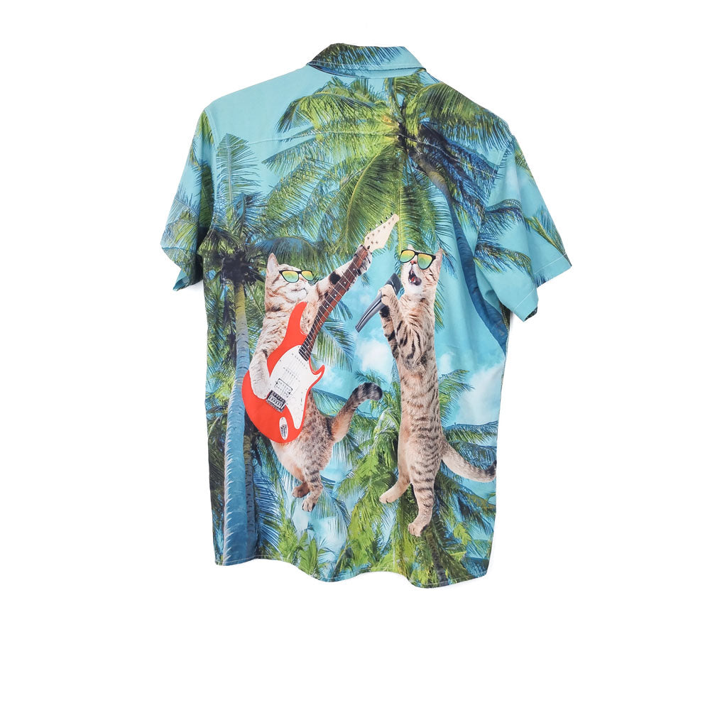 VIN-SHI-35016 Vintage πουκάμισο hawaiian style L