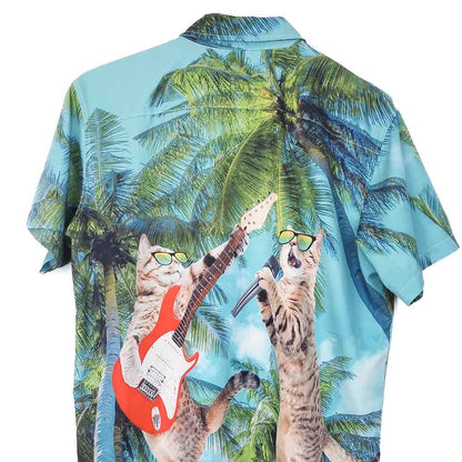 VIN-SHI-35016 Vintage πουκάμισο hawaiian style L