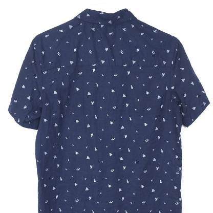 VIN-SHI-35020 Vintage πουκάμισο crazy pattern S