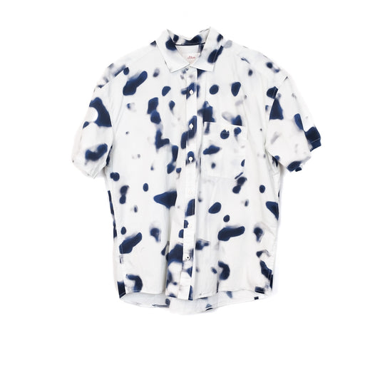 VIN-SHI-35021 Vintage πουκάμισο crazy pattern L