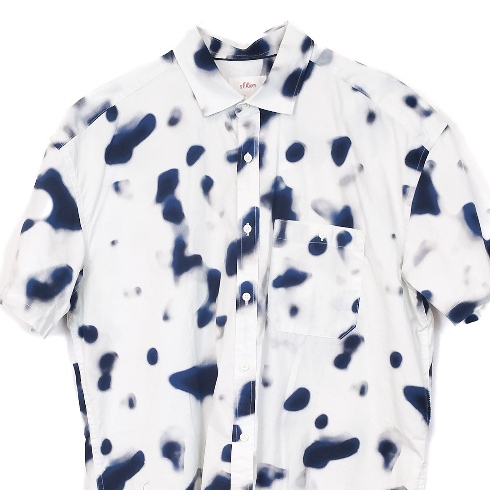 VIN-SHI-35021 Vintage πουκάμισο crazy pattern L