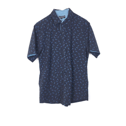 VIN-SHI-35023 Vintage πουκάμισο crazy pattern L