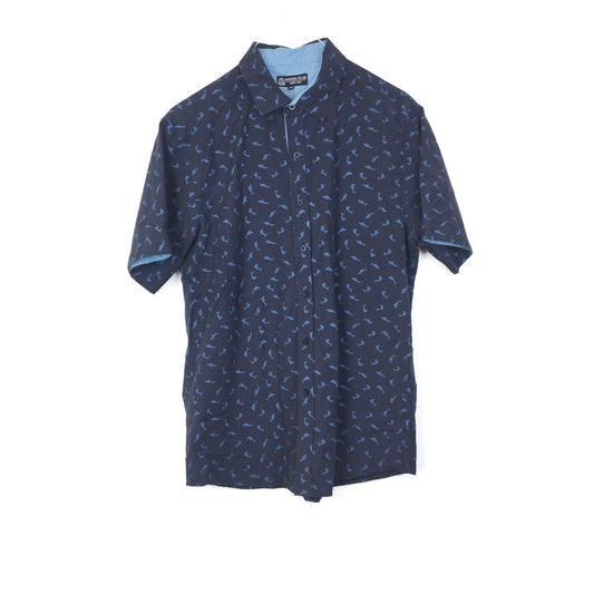 VIN-SHI-35023 Vintage πουκάμισο crazy pattern L