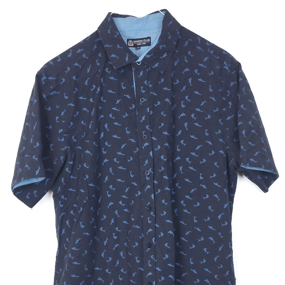 VIN-SHI-35023 Vintage πουκάμισο crazy pattern L