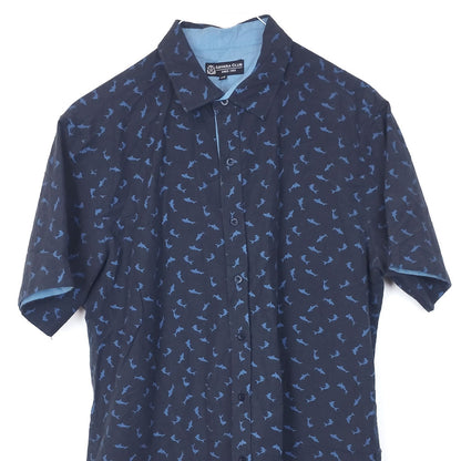 VIN-SHI-35023 Vintage πουκάμισο crazy pattern L
