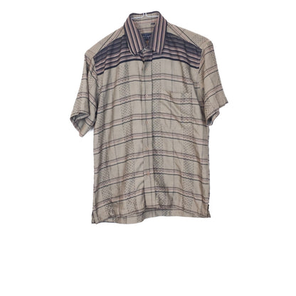 VIN-SHI-35024 Vintage πουκάμισο crazy pattern S-M