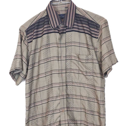 VIN-SHI-35024 Vintage πουκάμισο crazy pattern S-M