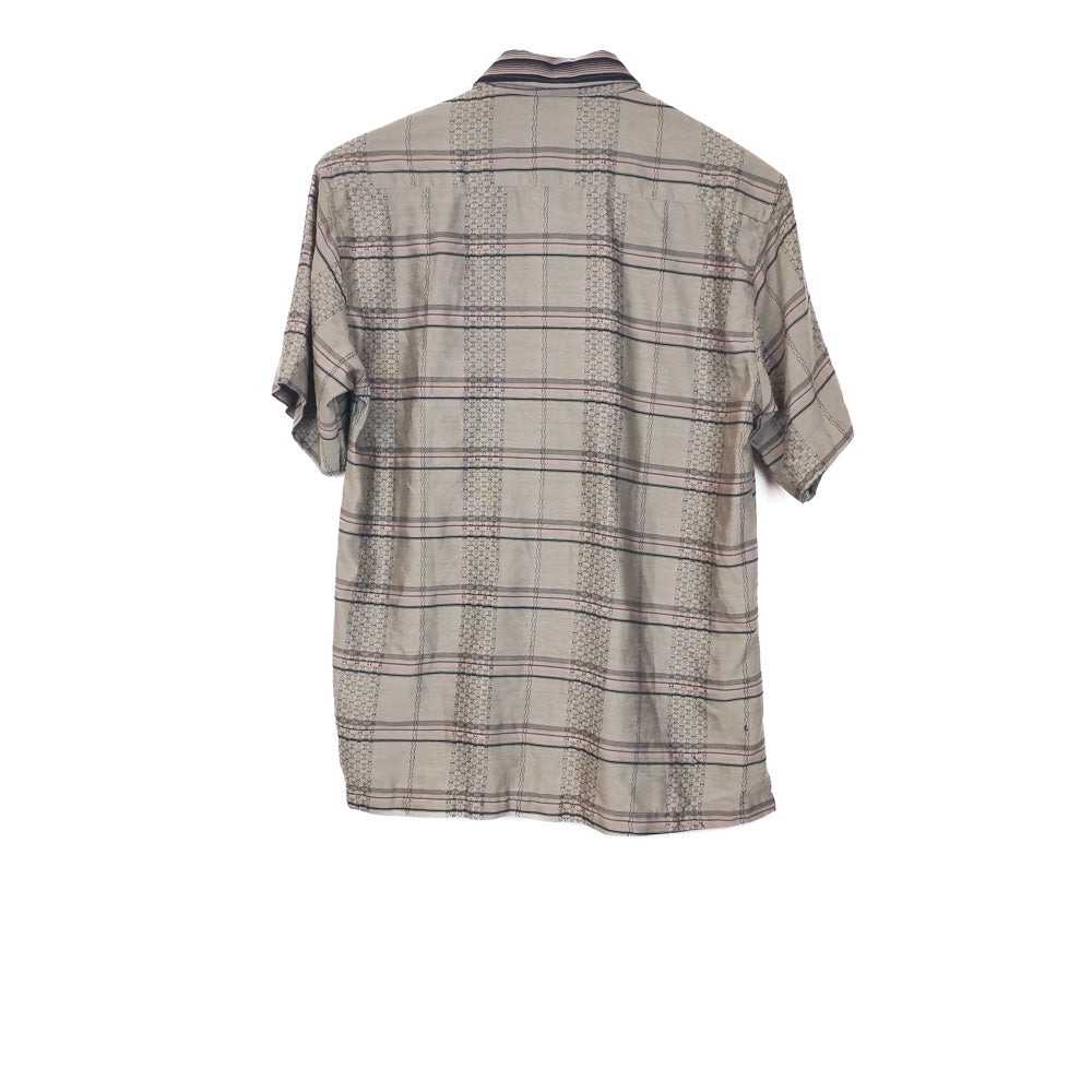 VIN-SHI-35024 Vintage πουκάμισο crazy pattern S-M