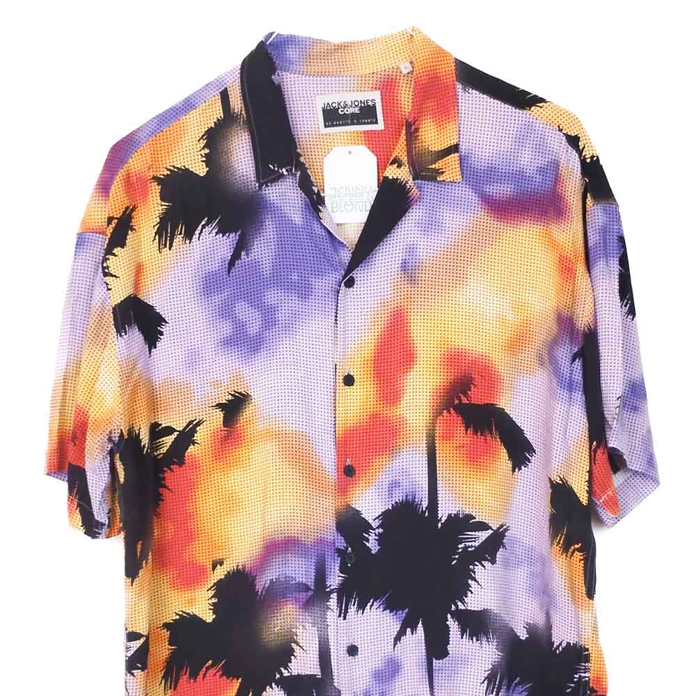 VIN-SHI-34945 Vintage πουκάμισο hawaiian style L