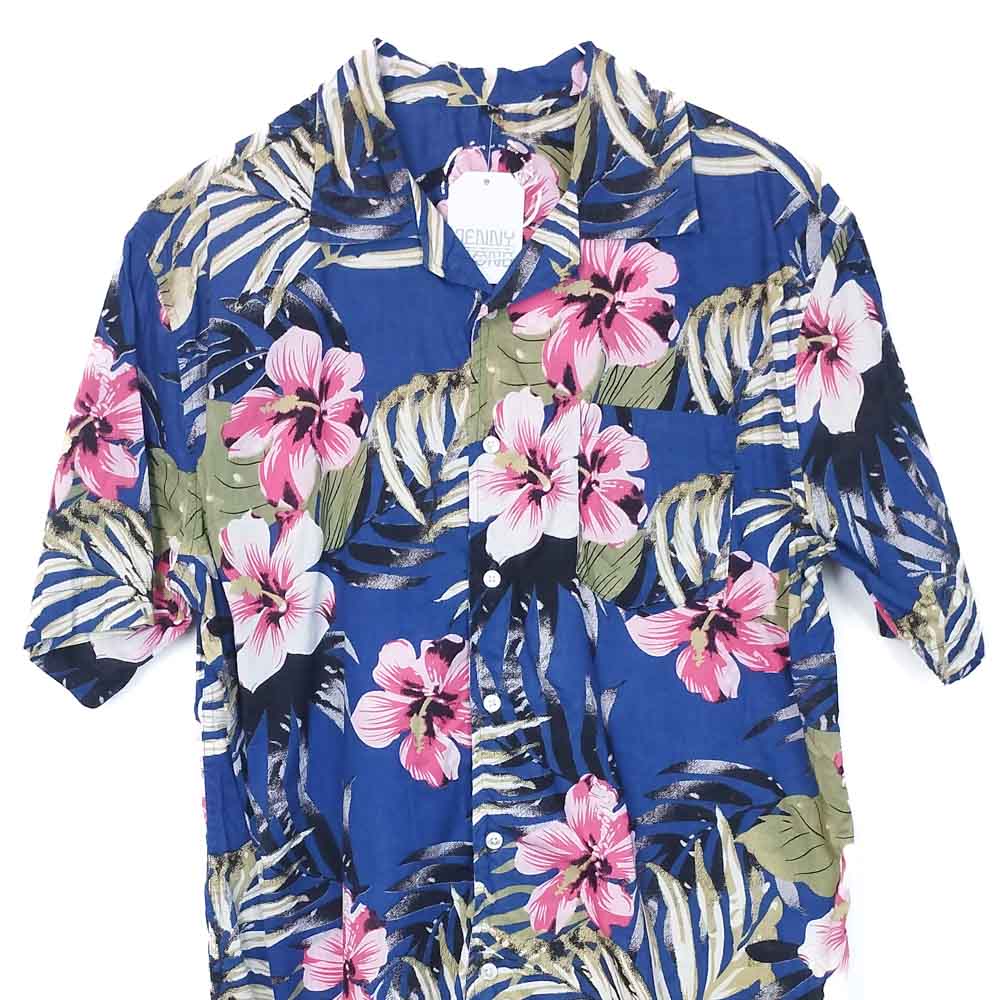VIN-SHI-35018 Vintage πουκάμισο βαμβακερό hawaiian style L