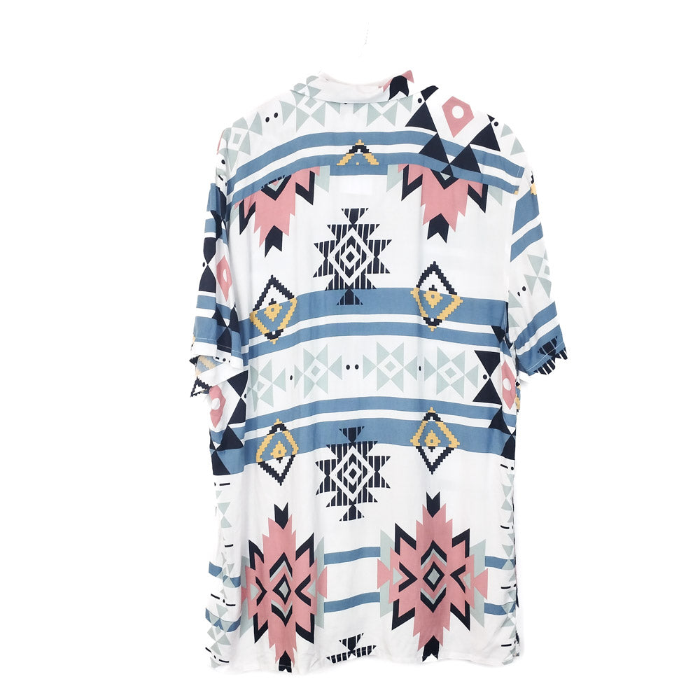 VIN-SHI-34969 Vintage πουκάμισο crazy pattern 2XL