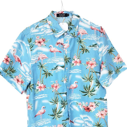 VIN-SHI-34990 Vintage πουκάμισο hawaiian style S