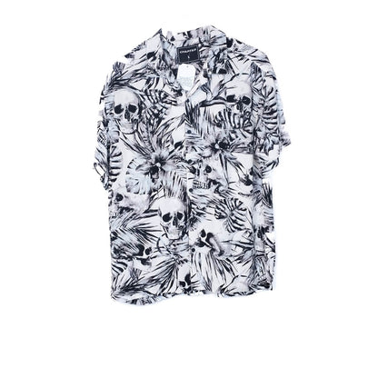 VIN-SHI-35015 Vintage πουκάμισο βισκόζη hawaiian style L