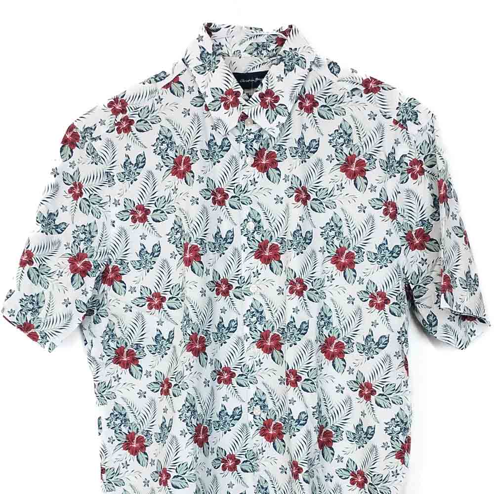 VIN-SHI-34992 Vintage πουκάμισο βαμβακερό hawaiian style M