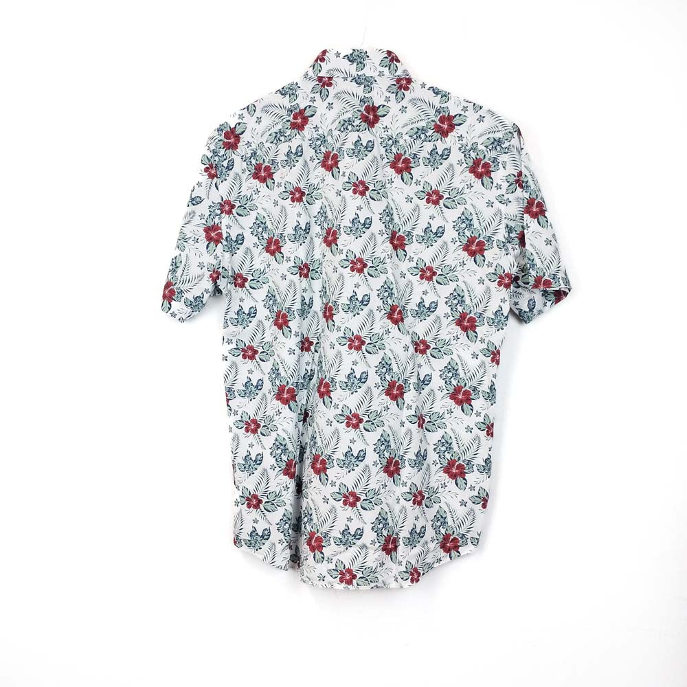 VIN-SHI-34992 Vintage πουκάμισο βαμβακερό hawaiian style M