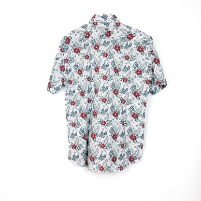 VIN-SHI-34992 Vintage πουκάμισο βαμβακερό hawaiian style M