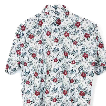 VIN-SHI-34992 Vintage πουκάμισο βαμβακερό hawaiian style M