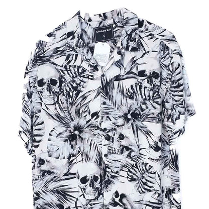 VIN-SHI-35015 Vintage πουκάμισο βισκόζη hawaiian style L