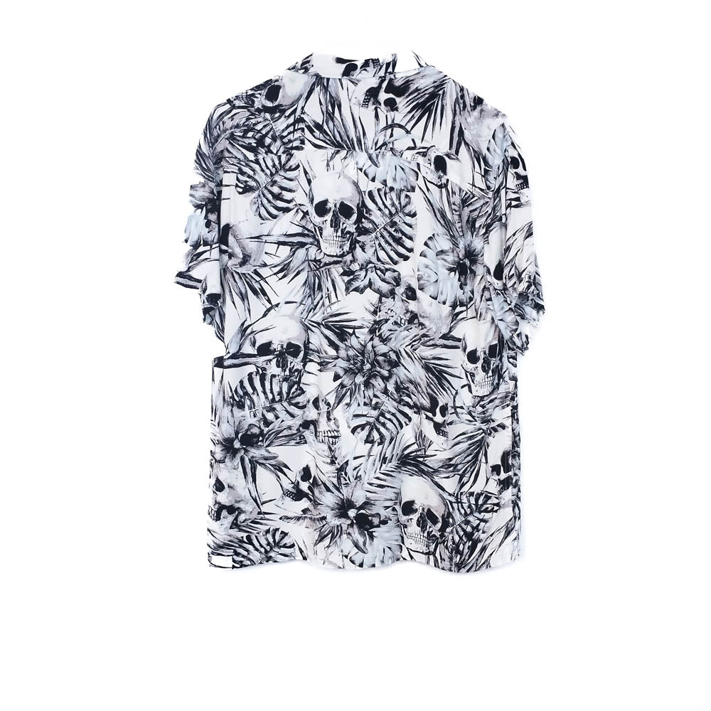 VIN-SHI-35015 Vintage πουκάμισο βισκόζη hawaiian style L