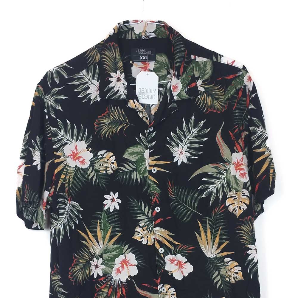 VIN-SHI-34950 Vintage πουκάμισο βισκόζη hawaiian style XL