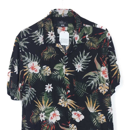 VIN-SHI-34950 Vintage πουκάμισο βισκόζη hawaiian style XL