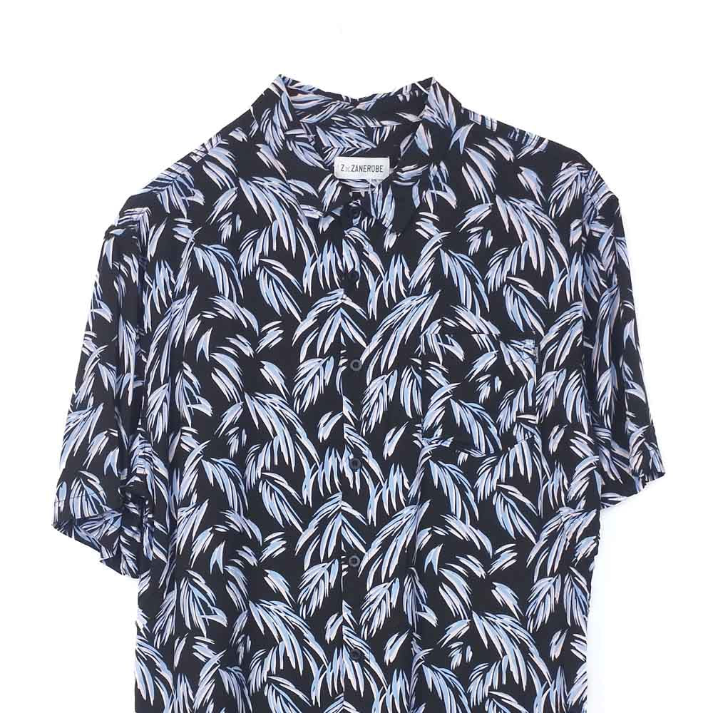 VIN-SHI-34971 Vintage πουκάμισο βισκόζη hawaiian style L
