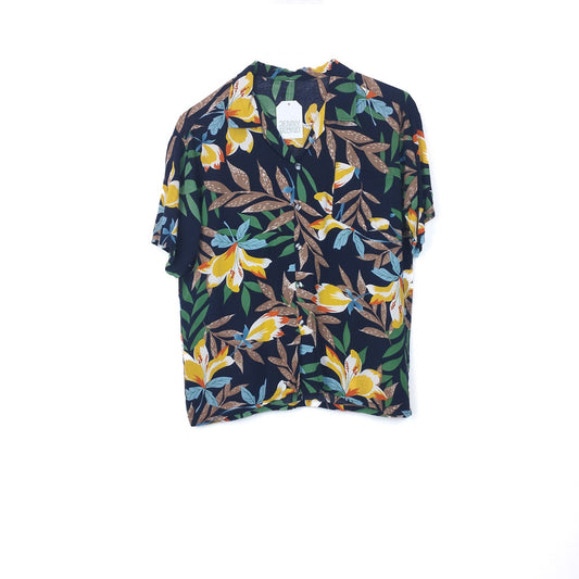 VIN-SHI-34976 Vintage πουκάμισο hawaiian style S-M