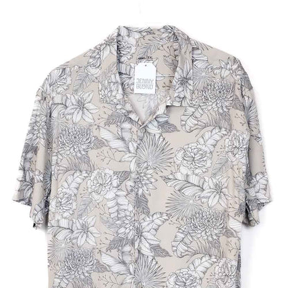 VIN-SHI-34981 Vintage πουκάμισο βισκόζη hawaiian style 2XL