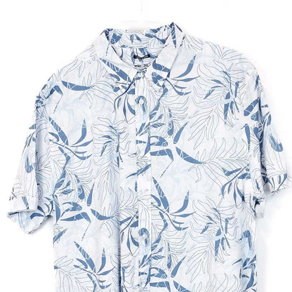 VIN-SHI-34983 Vintage πουκάμισο λινό hawaiian style 3ΧL