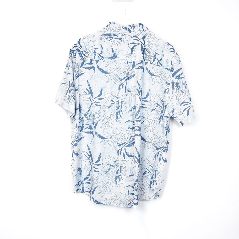 VIN-SHI-34983 Vintage πουκάμισο λινό hawaiian style 3ΧL