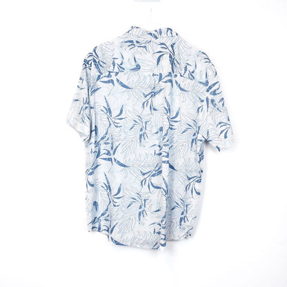 VIN-SHI-34983 Vintage πουκάμισο λινό hawaiian style 3ΧL