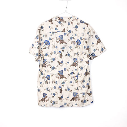 VIN-SHI-34986 Vintage πουκάμισο λινό hawaiian style L