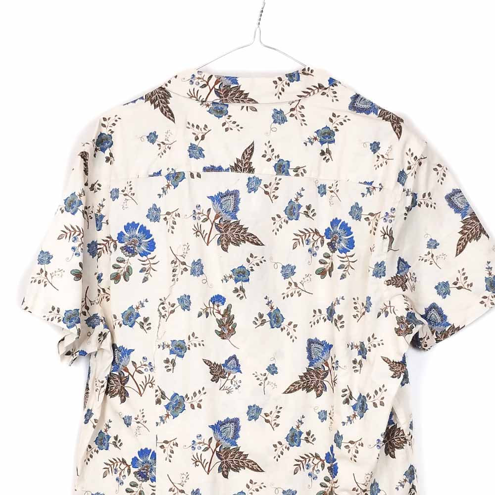VIN-SHI-34986 Vintage πουκάμισο λινό hawaiian style L