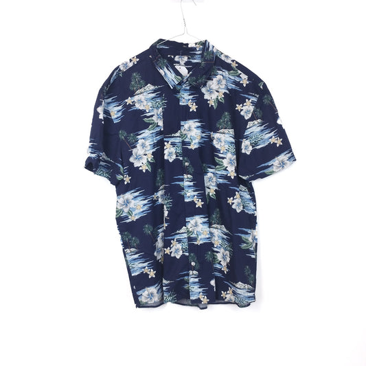 VIN-SHI-34975 Vintage πουκάμισο βαμβακερό hawaiian style 3ΧL