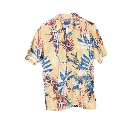 VIN-SHI-35018 Vintage πουκάμισο βαμβακερό hawaiian style L