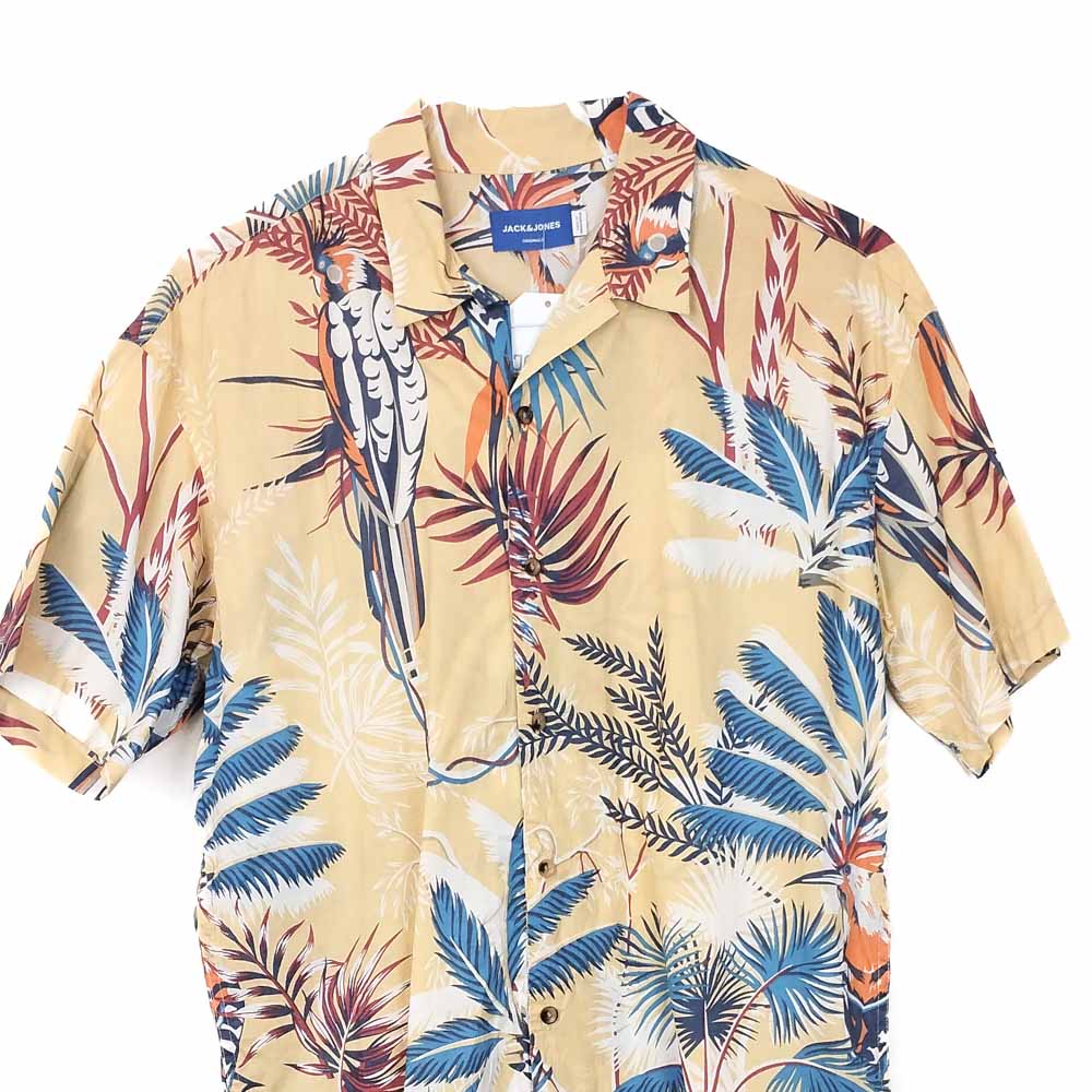 VIN-SHI-35018 Vintage πουκάμισο βαμβακερό hawaiian style L
