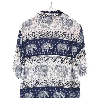 VIN-SHI-34956 Vintage πουκάμισο hawaiian style M