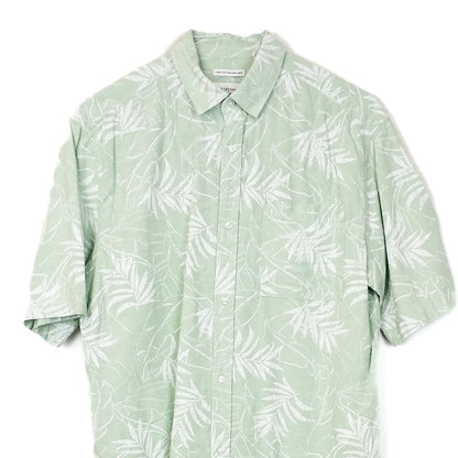 VIN-SHI-34958 Vintage πουκάμισο λινό hawaiian style M