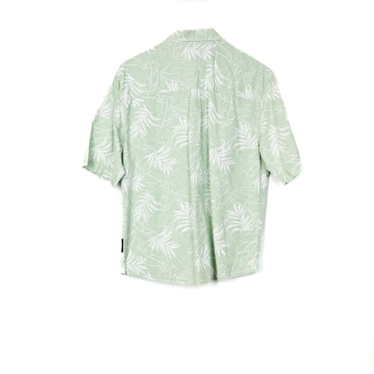 VIN-SHI-34958 Vintage πουκάμισο λινό hawaiian style M