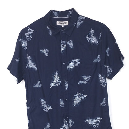 VIN-SHI-34943 Vintage πουκάμισο βαμβακερό hawaiian style S