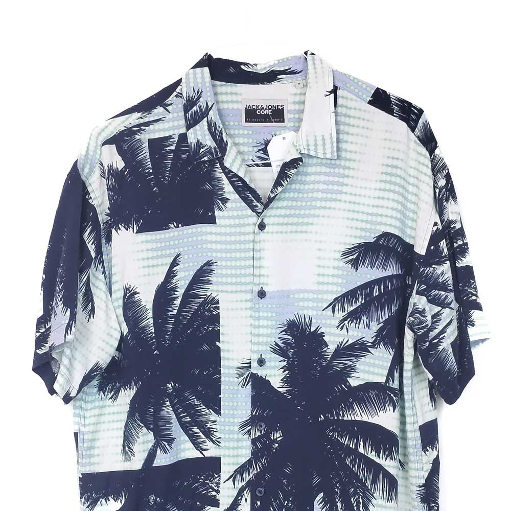 VIN-SHI-34946 Vintage πουκάμισο βισκόζη hawaiian style M
