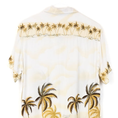 VIN-SHI-35004  Vintage πουκάμισο βισκόζη hawaiian style M