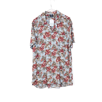 VIN-SHI-34959 Vintage πουκάμισο βισκόζη hawaiian style 2XL