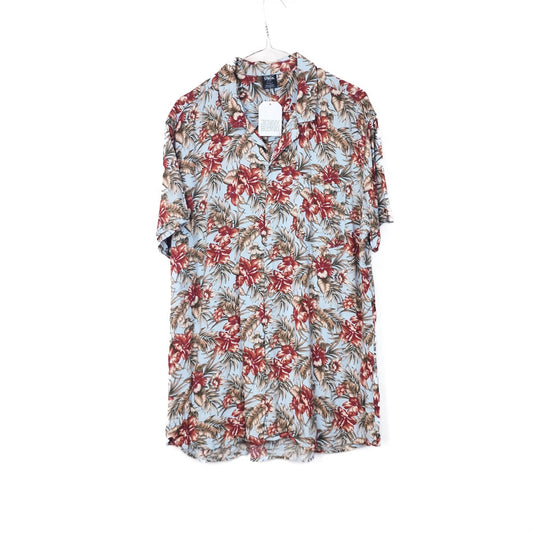 VIN-SHI-34959 Vintage πουκάμισο βισκόζη hawaiian style 2XL