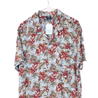 VIN-SHI-34959 Vintage πουκάμισο βισκόζη hawaiian style 2XL