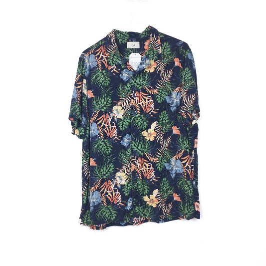 VIN-SHI-34964 Vintage πουκάμισο βισκόζη hawaiian style XL