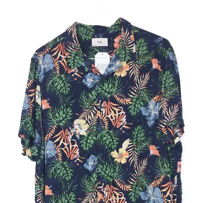 VIN-SHI-34964 Vintage πουκάμισο βισκόζη hawaiian style XL